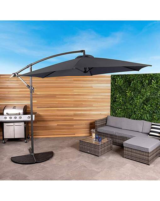 Charles Bentley 3m Garden Parasol Grey - Charles Bentley - image 1
