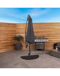 Charles Bentley 3m Garden Parasol Grey - Charles Bentley - thumbnail 2