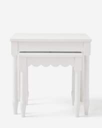 Julipa Dalia Nest 2 Side Tables White - Julipa - thumbnail 2