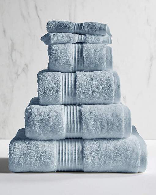 Egyptian Cotton 600gsm Towel Chambray Chambray - JD Williams - Size: Pair Face Cloths - image 1