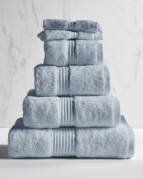 Egyptian Cotton 600gsm Towel Chambray Chambray - JD Williams - Size: Pair Face Cloths - thumbnail 1