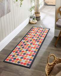 My Mat Indoor My Retro Clover Runner Multi - JD Williams - Size: 50X150 - thumbnail 5