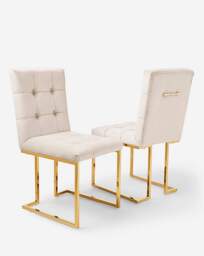 Joanna Hope Fallon Pair of Dining Chairs Champagne/Gold - Joanna Hope - thumbnail 2