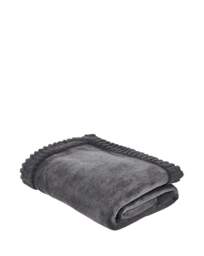 Velvet Faux Fur Cosy Throw Charcoal - Catherine Lansfield - Size: 150X200 - thumbnail 2