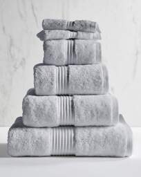 Egyptian Cotton 600gsm Towel Silver Grey Silver Grey - JD Williams - Size: Pair Face Cloths - thumbnail 1
