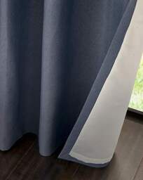Catherine Lansfield Melville Curtains Navy - Catherine Lansfield - Size: 168 x 183cm - thumbnail 2