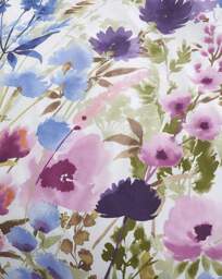 Countryside Floral Duvet Cover Set Blue/Pink - Catherine Lansfield - Size: DOUBLE - thumbnail 2