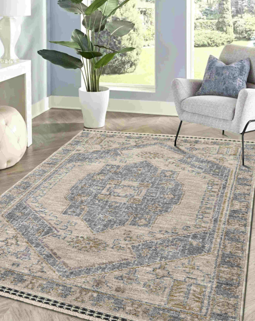 Mateo Medallion Rug Blue - Homemaker - Size: 120X170 - image 1