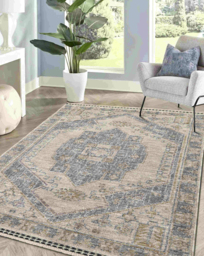 Mateo Medallion Rug Blue - Homemaker - Size: 120X170 - thumbnail 1