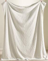 Cath L Textured Wave Fur Throw Cream - Catherine Lansfield - Size: 150X200 - thumbnail 4