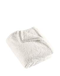 Cath L Textured Wave Fur Throw Cream - Catherine Lansfield - Size: 150X200 - thumbnail 3