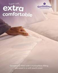 Slumberdown Duvet+2 Support Pillows White - Slumberdown - Size: DOUBLE - thumbnail 2