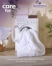 Slumberdown Duvet+2 Support Pillows White - Slumberdown - Size: DOUBLE - thumbnail 4