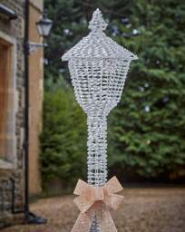 Three Kings Silver Lamp Post Light 150cm Silver - Smart Garden - thumbnail 3