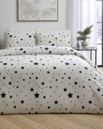Winter Brushed Stars Navy - JD Williams - Size: DOUBLE