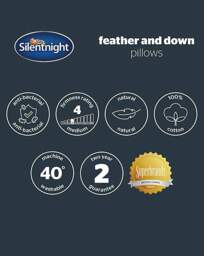 Silentnight 2 Pk Duck Feather Pillows White - Silentnight - thumbnail 4