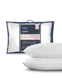 Silentnight 2 Pk Duck Feather Pillows White - Silentnight