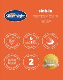 Silentnight Sink In 2 Pack Pillow White - Silentnight - thumbnail 5