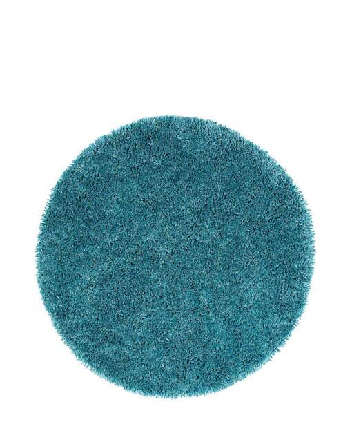 Chicago Shaggy Circle Rug Teal - Origins - Size: 133 DIA