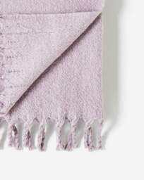 Faux Mohair Fringed Throw - Lilac Lilac - JD Williams - Size: 120X150 - thumbnail 2