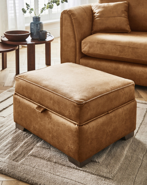 Gray & Osbourn Goliath Storage Footstool TAN - Gray & Osbourn - image 1