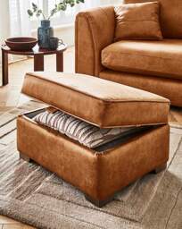 Gray & Osbourn Goliath Storage Footstool TAN - Gray & Osbourn - thumbnail 3