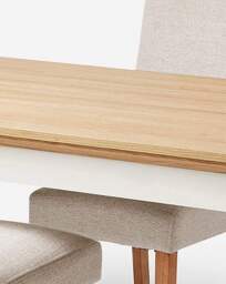 Julipa Ashford Table 4 Seater Set Cream / Taupe - Joanna Hope - thumbnail 2