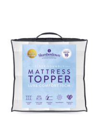 Slumberdown Deep Mattress Topper 10cm White - Slumberdown - Size: KING - thumbnail 1
