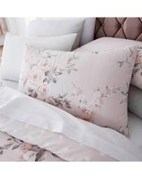 Canterbury Grey Duvet Cover Set Grey - Catherine Lansfield - Size: SINGLE - thumbnail 2