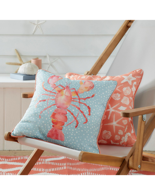 Fusion Lobster Outdoor Filled Cushion Orange - Fusion - image 1