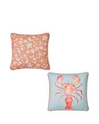 Fusion Lobster Outdoor Filled Cushion Orange - Fusion - thumbnail 3