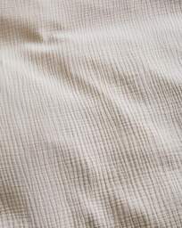 Cotton Crinkle Muslin Duvet Set- Natural Natural - Gray & Osbourn - Size: SINGLE - thumbnail 3