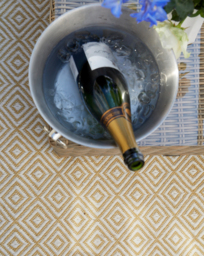 Woven Diamond Indoor/Outdoor Rug Gold - My Mat - Size: 120X170 - thumbnail 1