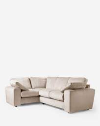 Hunter Chenille Left Hand Corner Sofa Cream - JD Williams - thumbnail 2