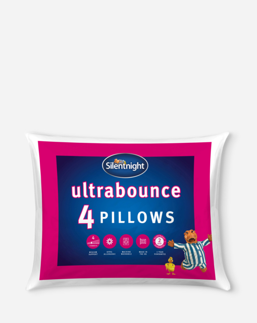Silentnight Ultrabounce Pack 4 Pillows White - Silentnight - image 1