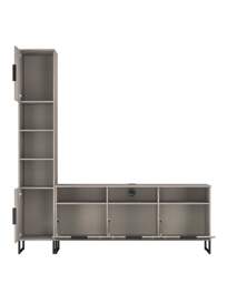Hayden Left Hand Media Unit Grey OAK - Welcome - thumbnail 2