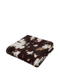 Fusion Cow Print Fleece Throw Chocolate - Fusion - Size: 120X150 - thumbnail 2