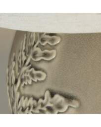 Ceramic Leaf Emboss Table Lamp Grey - Searchlight - thumbnail 3