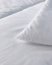Downland Luxury Waffle 10.5 Tog Duvet White - Downland - Size: DOUBLE - thumbnail 5