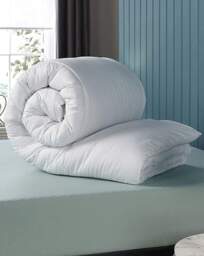 Downland Luxury Waffle 10.5 Tog Duvet White - Downland - Size: DOUBLE - thumbnail 3