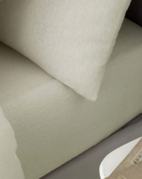 Catherine Lansfield Cotton Fitted Sheet Cream - Catherine Lansfield - Size: SINGLE - thumbnail 1