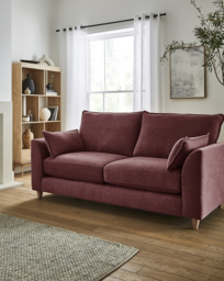 Harlequin Chenille 3 Seater Sofa Plum - JD Williams