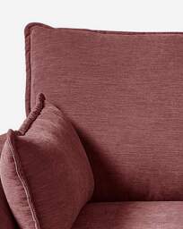 Harlequin Chenille 3 Seater Sofa Plum - JD Williams - thumbnail 4