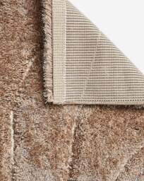 Carved Soft Wave Shaggy Cosy Rug Beige - Origins - Size: 80X150 - thumbnail 3