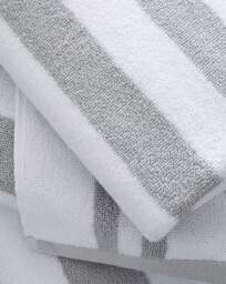 Bianca Reversible Stripe Jacquard Towels Grey - Bianca - Size: HAND - thumbnail 5