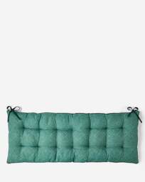 Elora Floral Outdoor Bench Cushion Green - JD Williams - thumbnail 4