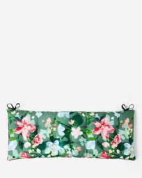 Elora Floral Outdoor Bench Cushion Green - JD Williams - thumbnail 3