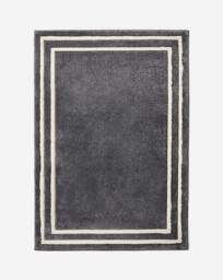 Sara Carved Border Rug Anthracite - Homemaker - Size: 120X170 - thumbnail 2