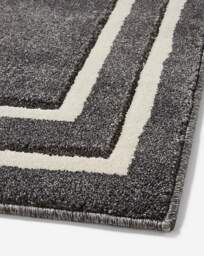 Sara Carved Border Rug Anthracite - Homemaker - Size: 120X170 - thumbnail 3