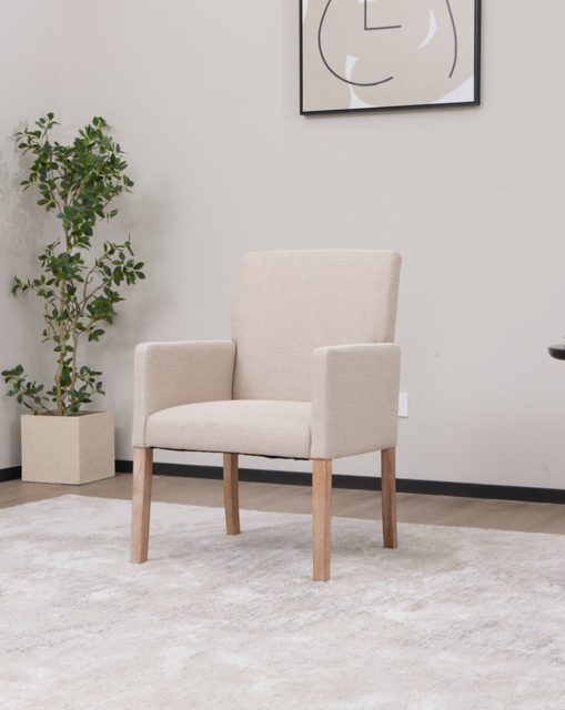 Everett Pair of Dining Chairs Natural - JD Williams - image 1